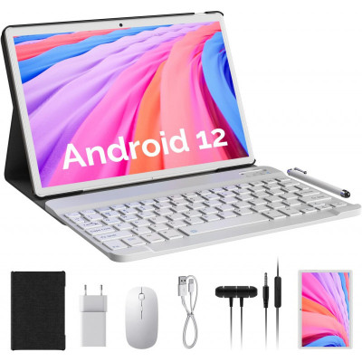 YOTOPT Tablet 10 Pouces Android 12 Tablette, Octa Core 2.0 GHz, 4